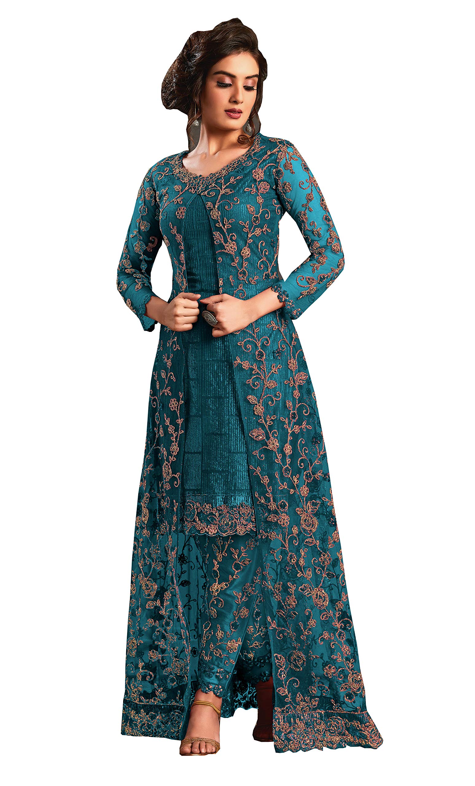 Amazon.com: Purple Cocktail Party Designer Indian Women wear Soft Taffeta  Silk Bollywood Anarkali Gown Festival Dress 1776 (XXS) : Clothing, Shoes &  Jewelry
