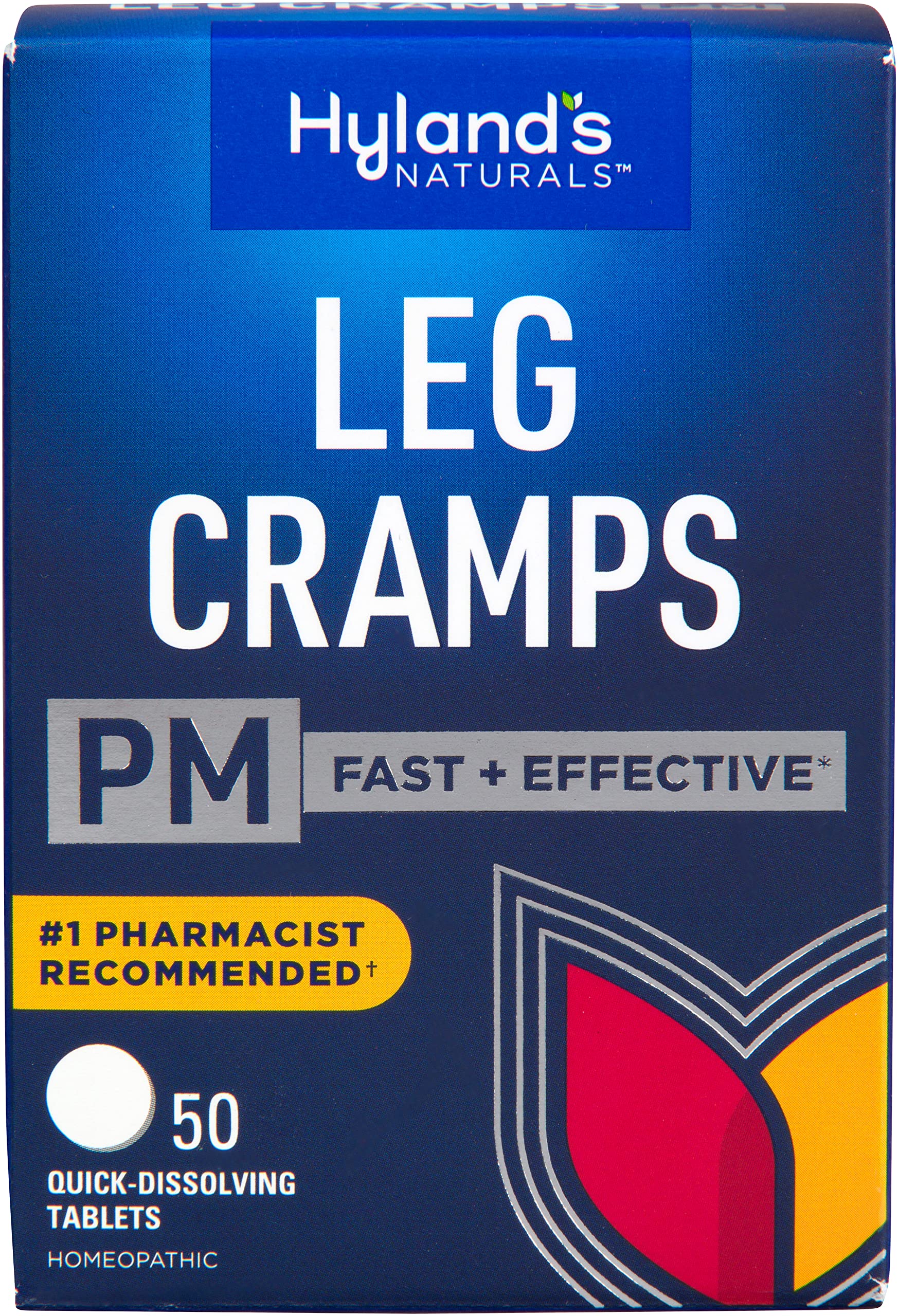Hyland’s Naturals, Leg Cramps PM Tablets, Nighttime Formula, Natural Relief of Calf, Foot and Leg Cramps at Night, Quick Dissolving Tablets, 50 Count