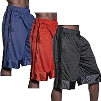 Hat and Beyond Mens Heavyweight Mesh Shorts Athletic Fitness Gym Sports Workout Basketball S-5XL