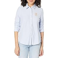 Tommy Hilfiger Women's Adaptive Seated Fit Knit Shirt with Velcro Brand Closure