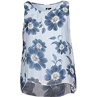 M Made in Italy Women's Sleeveless Floral Top