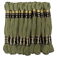 Anchor Threads 25 x Stranded Cotton Cross Stitch Hand Embroidery Thread Floss Skeins-Pickle Green