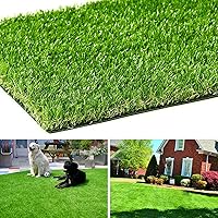 AYOHA Artificial Turf 4 ft x 6 ft with Drainage, 1.38 Inch Realistic Fake Grass Rug Indoor Outdoor Lawn Landscape for Garden, Balcony, Patio, Synthetic Grass Mat for Dogs, Customized
