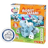 Thames & Kosmos Kids First: Robot Safari - Introduction to Motorized Machines Science Experiment Kit for Ages 5 to 7, Build 8 Robotic Animals Including A Unicorn, Llama, Narwhal & More