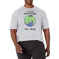 Marvel Big & Tall Classic Hulk Year Training Men's Tops Short Sleeve Tee Shirt