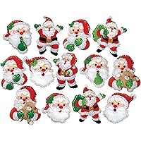 Design Works Crafts Joyful Santas Felt Ornament Kit