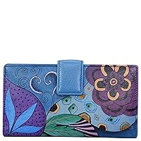 Anna by Anuschka Women’s Hand-Painted Genuine Leather Two Fold Wallet