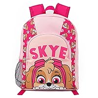 Paw Patrol Girls Backpack | Kids Pink Skye Rucksack | Adjustable Straps Character Schoolbag for School Nursery and Play