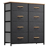 YITAHOME 8 Drawers Fabric Dresser - Storage Tower Unit Organizer Unit for Living Room & Closets - Sturdy Steel Frame & Easy Pull Fabric Bins