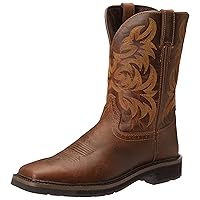 Justin Original Work Boots Men's Driller Pull-On Square Toe Work Boot