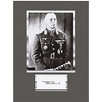 General Erwin Rommel WWII Hero 8 X 10 Autograph Photo Display on Glossy Photo Paper