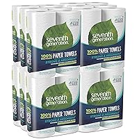 Seventh Generation Paper Towels, 100% Recycled Paper, 2-ply, 2-Count (Pack of 12)