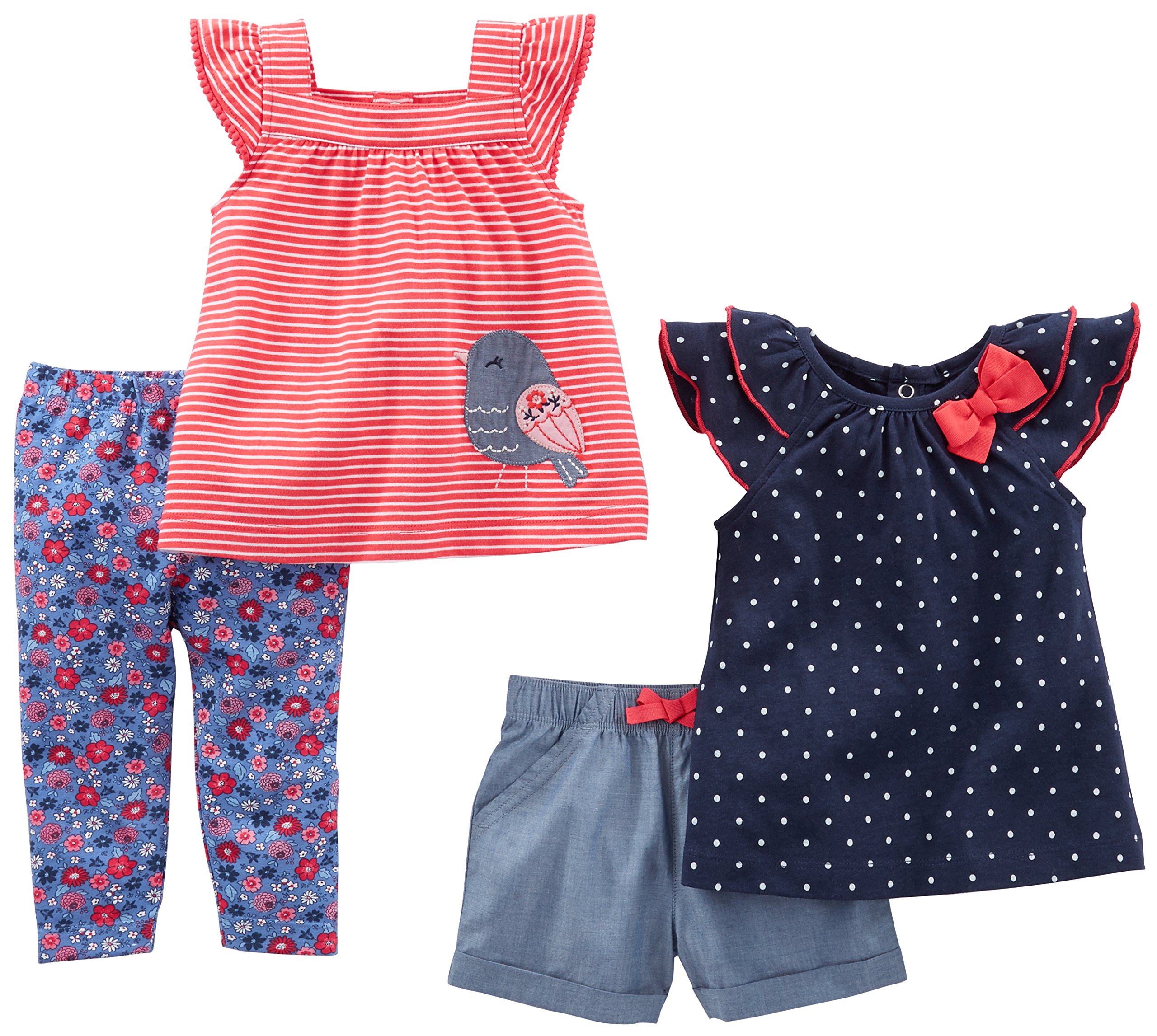 Simple Joys by Carter's Baby Girls' 4-Piece Playwear Set