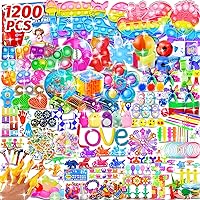 1200pcs Party Favors for Kids Fidget Toys Pack Birthday Gift Toys Goodie Bags Pinata Stuffers Sensory Toy Treasure Box Birthday Party Stocking Stuffers for Classroom