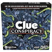 Clue Conspiracy Board Game for Adults and Teens, Great Halloween Party Game, Secret Role Strategy Games, Ages 14+, 4-10 Players, 45 Minutes, Mystery & Party Games