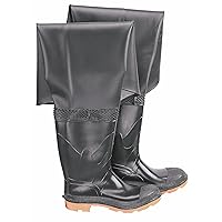 Dunlop Protective Footwear, Hip Wader Black Steel Toe, 8605600.11, Size 11 US