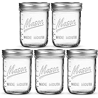 Ball Regular Mouth Mason Jars 32 oz 4 Pack With mason jar lids and Bands,  Ball mason jars 32 oz - For Canning, Fermenting, Pickling, Jar Decor -  Microwave/Freeze/Dishwasher Safe + SEWANTA
