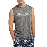 Champion Men's Muscle Tee, Mvp, Moisture Wicking, Anti Odor, Sleeveless Muscle T-shirt for Men