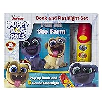 Disney Junior Puppy Dog Pals with Bingo and Rolly - Fun on the Farm Pop-up Book and 5 Sound Flashlight - PI Kids Disney Junior Puppy Dog Pals with Bingo and Rolly - Fun on the Farm Pop-up Book and 5 Sound Flashlight - PI Kids Board book