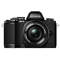 Olympus OM-D E-M10 (Black) with M.Zuiko ED 14-42mm F3.5-5.6 EZ Lens - International Version (No Warranty)
