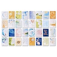American Greetings Deluxe Boxed Sympathy, Thinking of You, and Blank Cards with Envelopes, Kathy Davis Designs (32-Count)