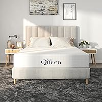 10 Inch Queen Size Mattress, Bamboo Charcoal Memory Foam Mattress, Bed in a Box, White