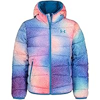 Girls' Prime Puffer, Front Pockets & Hooded Back, Lightweight & Water Repellant