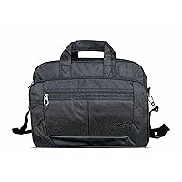 Shoulder Messenger Bag Laptop Briefcase Leather Bag Coach Unisex Formal Office Bag Leather Carry Handbag, Handle Keeper, Carry Crossbody Office Bag By FLYIT BAGS