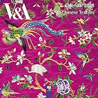 V&A: Chinese Textiles Mini Wall Calendar 2025 (Art Calendar)