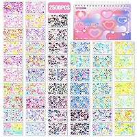 32 Sheets Korean Stickers for Kpop Photocards Decor Stickers Bulk Aesthetic  Toploader Stickers Glitter Bubble Sweetheart Ribbon Rose Cute Scrapbook