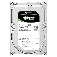 Seagate Exos 7E8 4TB 512n SATA 128MB Cache 3.5-Inch Enterprise Hard Drive (ST4000NM0035), Mechanical Hard Disk