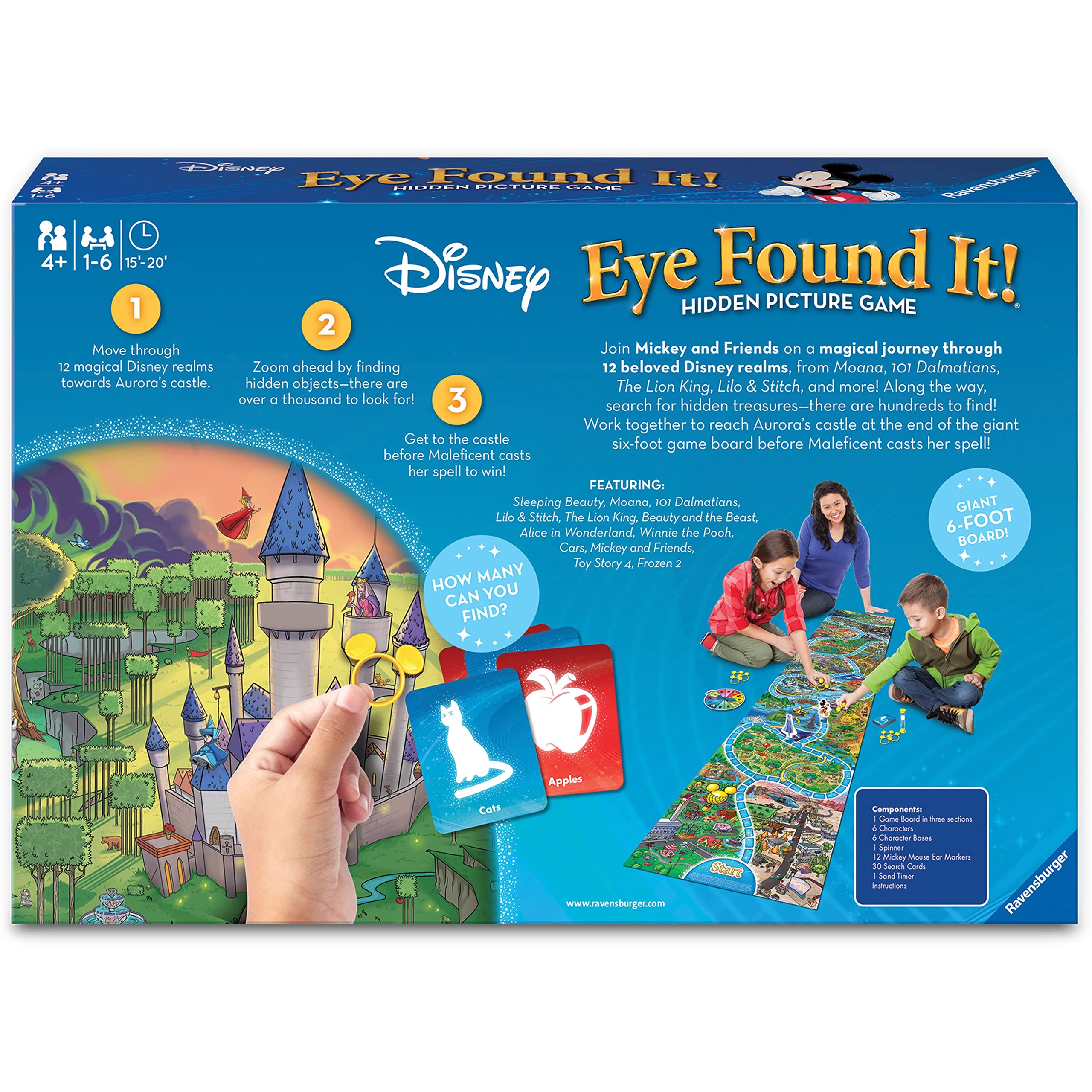 Ravensburger World of Disney Eye Found It Board Game for Boys and Girls Ages 4 and Up - A Fun Family Game You'll Want to Play Again and Again,6 players