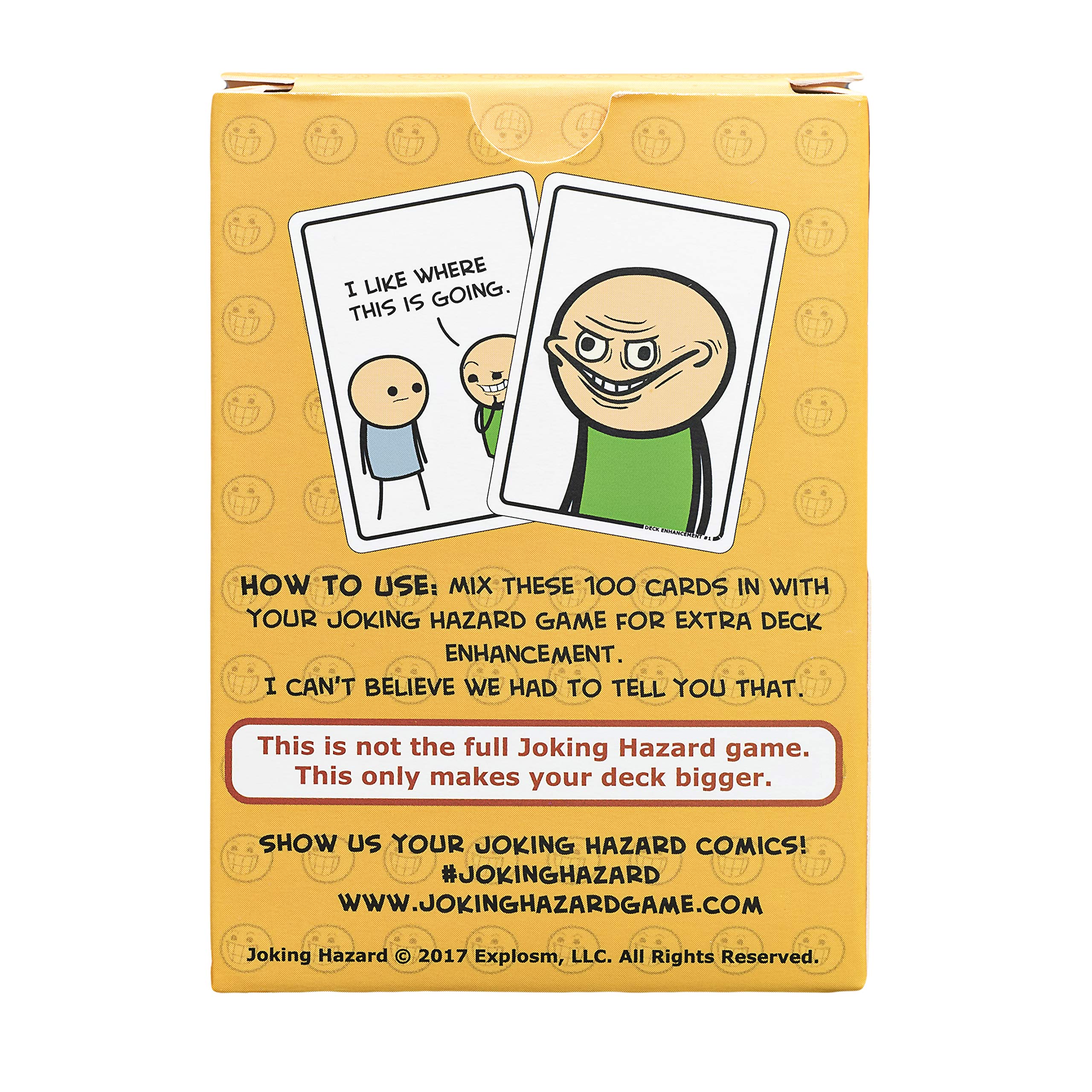 Deck Enhancement #1 - The first expansion of Joking Hazard Comic Building Card - Party Game by Cyanide and Happiness for 3-10 players , Orange