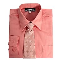 Boys Long Sleeve Dress Shirt with Windsor Tie 4T