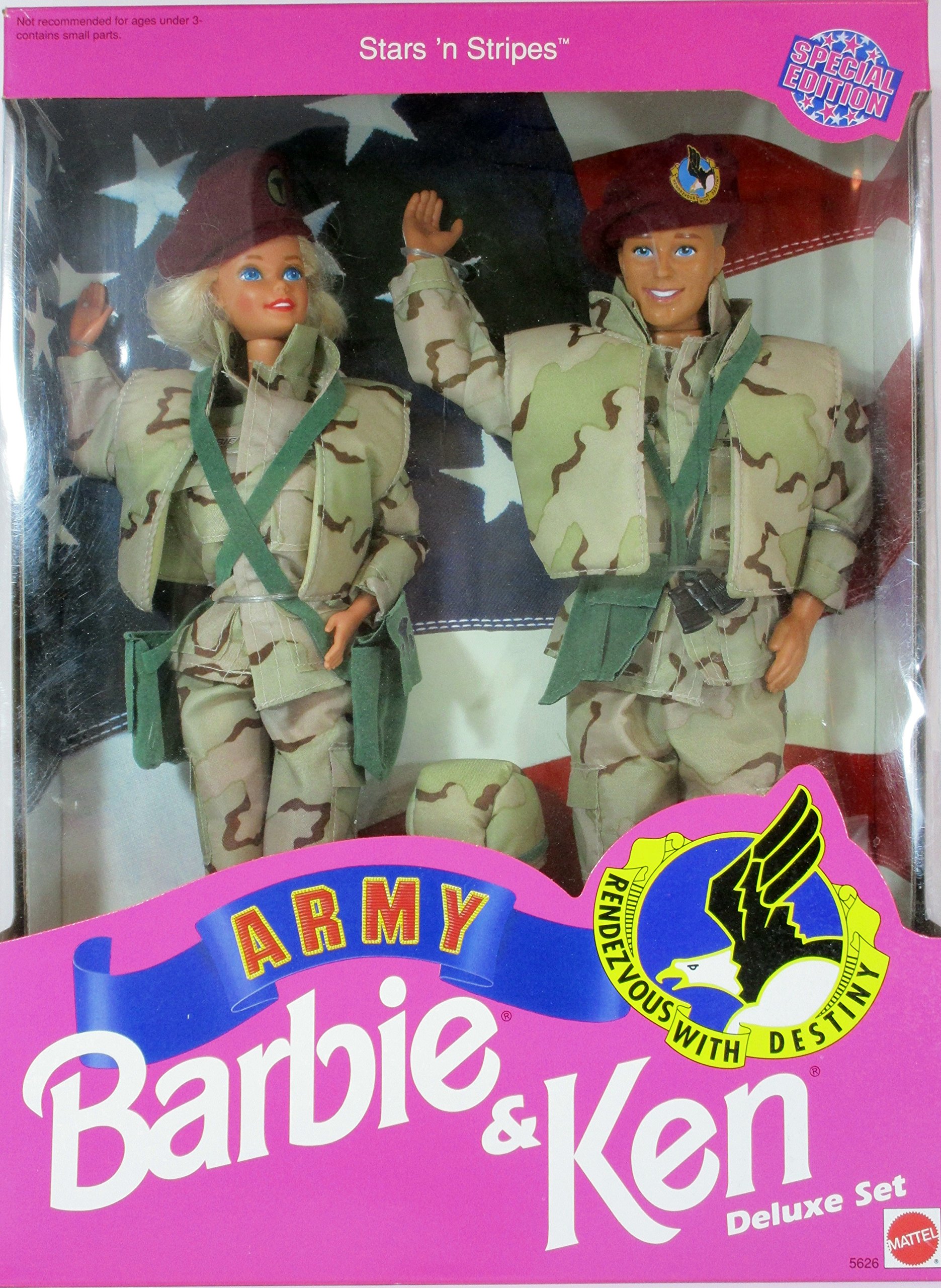 Star 'N Stripes ARMY Barbie & Ken Deluxe Set