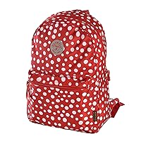 Olympia U.S.A. Cornell 18 Inch Backpack, Red Dot, One Size