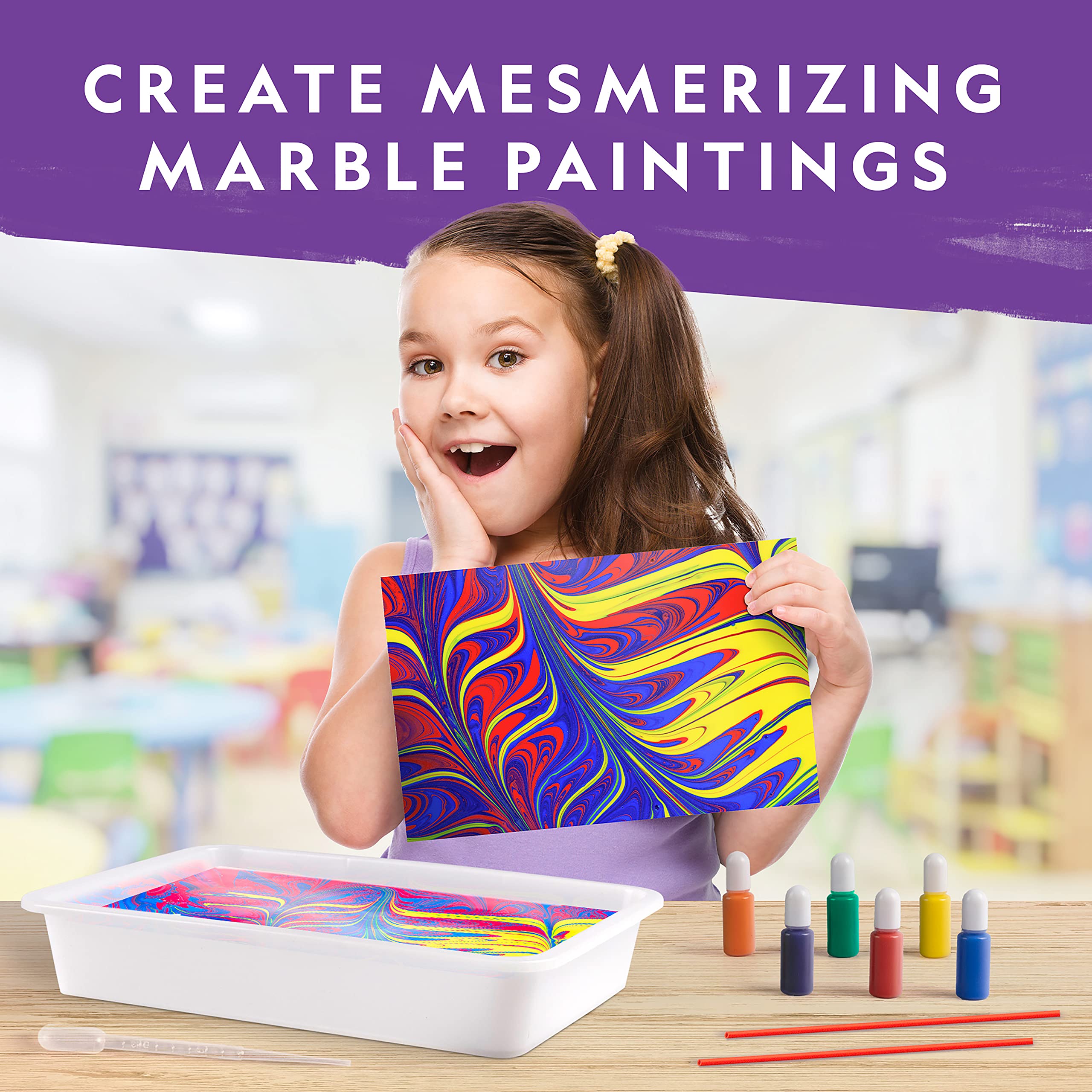 NATIONAL GEOGRAPHIC Mega Arts and Crafts Kit for Kids – Mosaic Kit, Marbling Paint Kit & Air Dry Clay Pottery Kit – Art Projects for Kids Ages 8-12, Crafts for Girls and Boys (Amazon Exclusive)