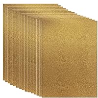 DCWV 12in x 24in Adhesive Glitter Cardstock Specialty Paper - Gold