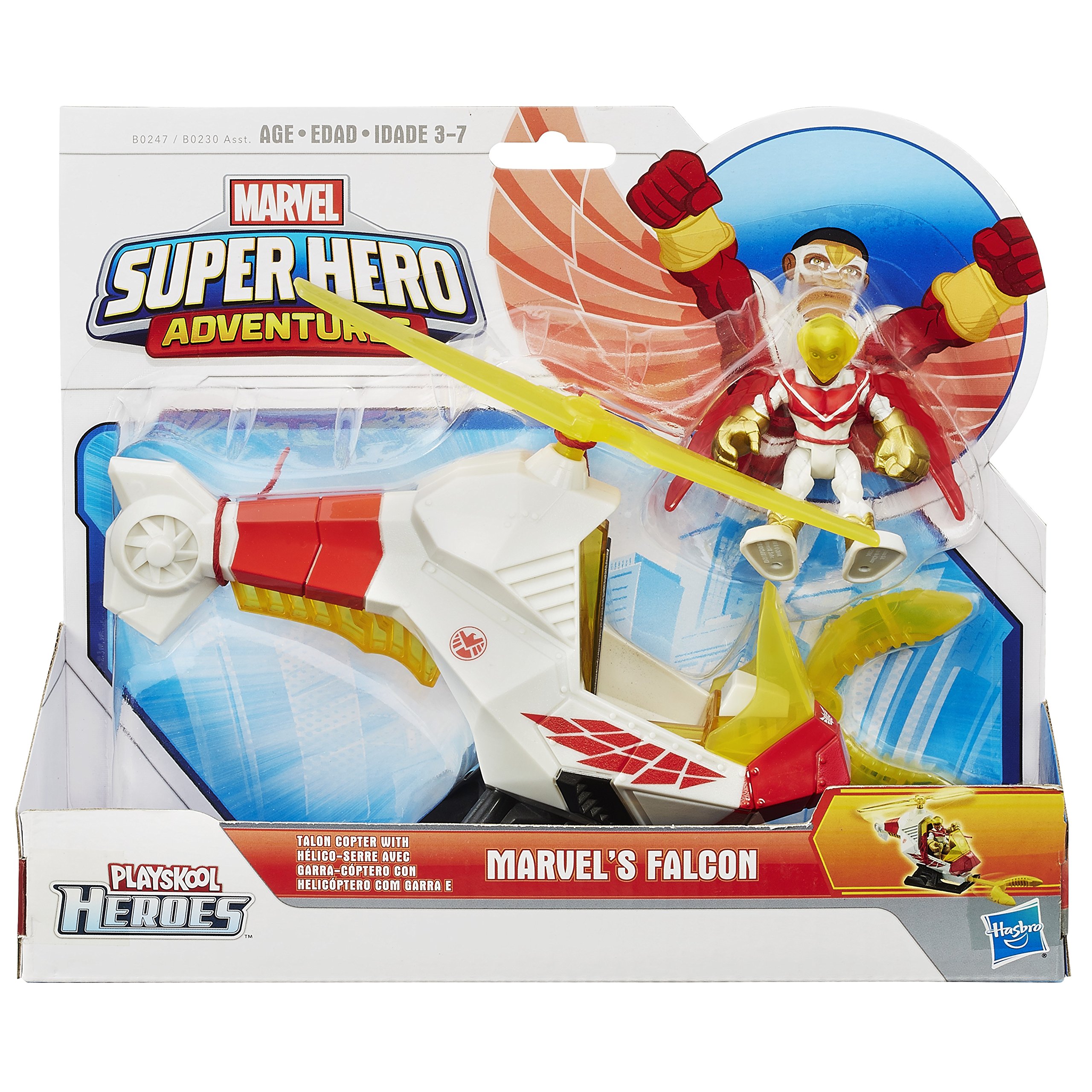 Playskool Heroes Marvel Super Hero Adventures Talon Copter with Marvels Falcon Action Figure