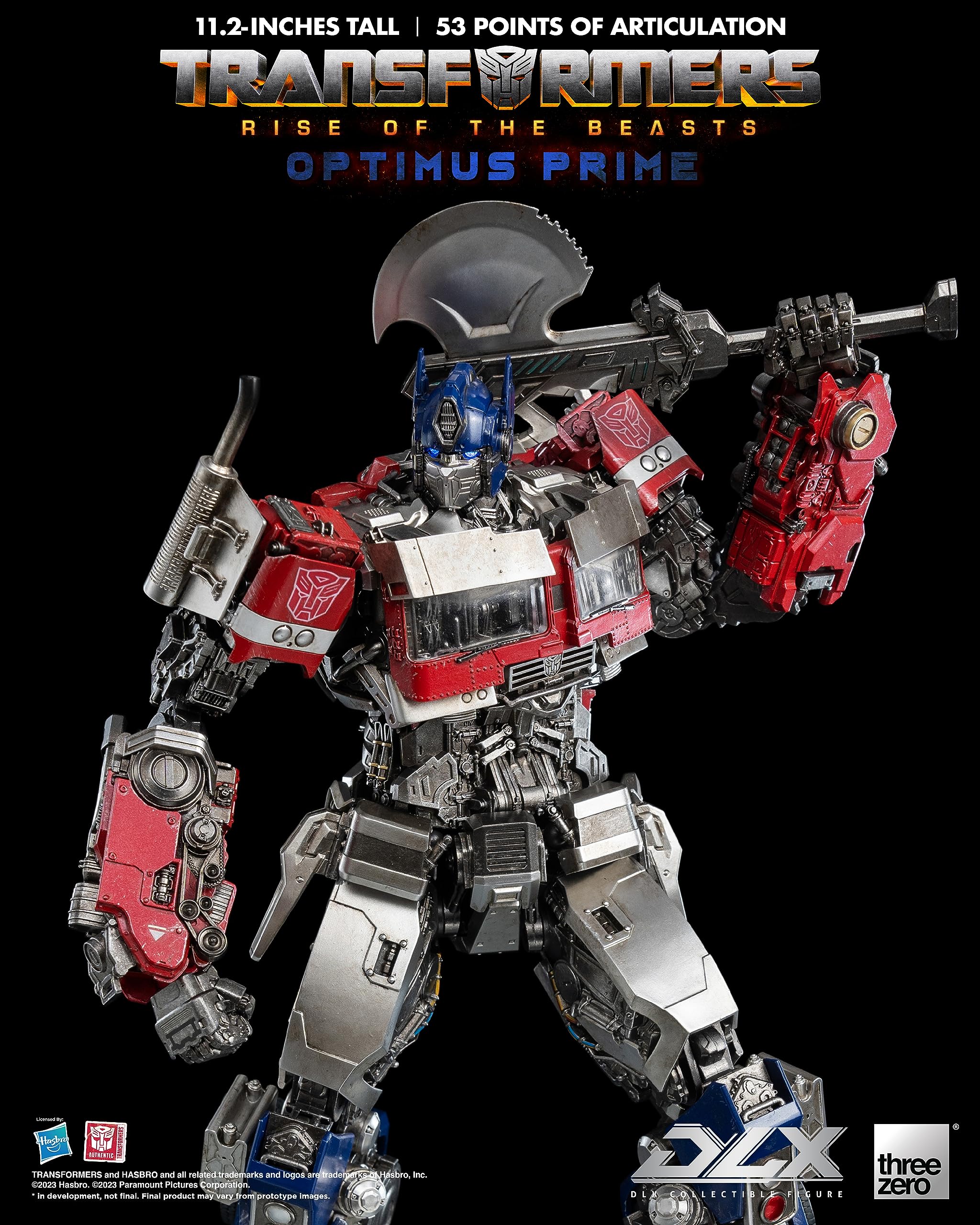 Transformers: Rise of The Beasts: DLX Optimus Prime 11.2-Inch Figure