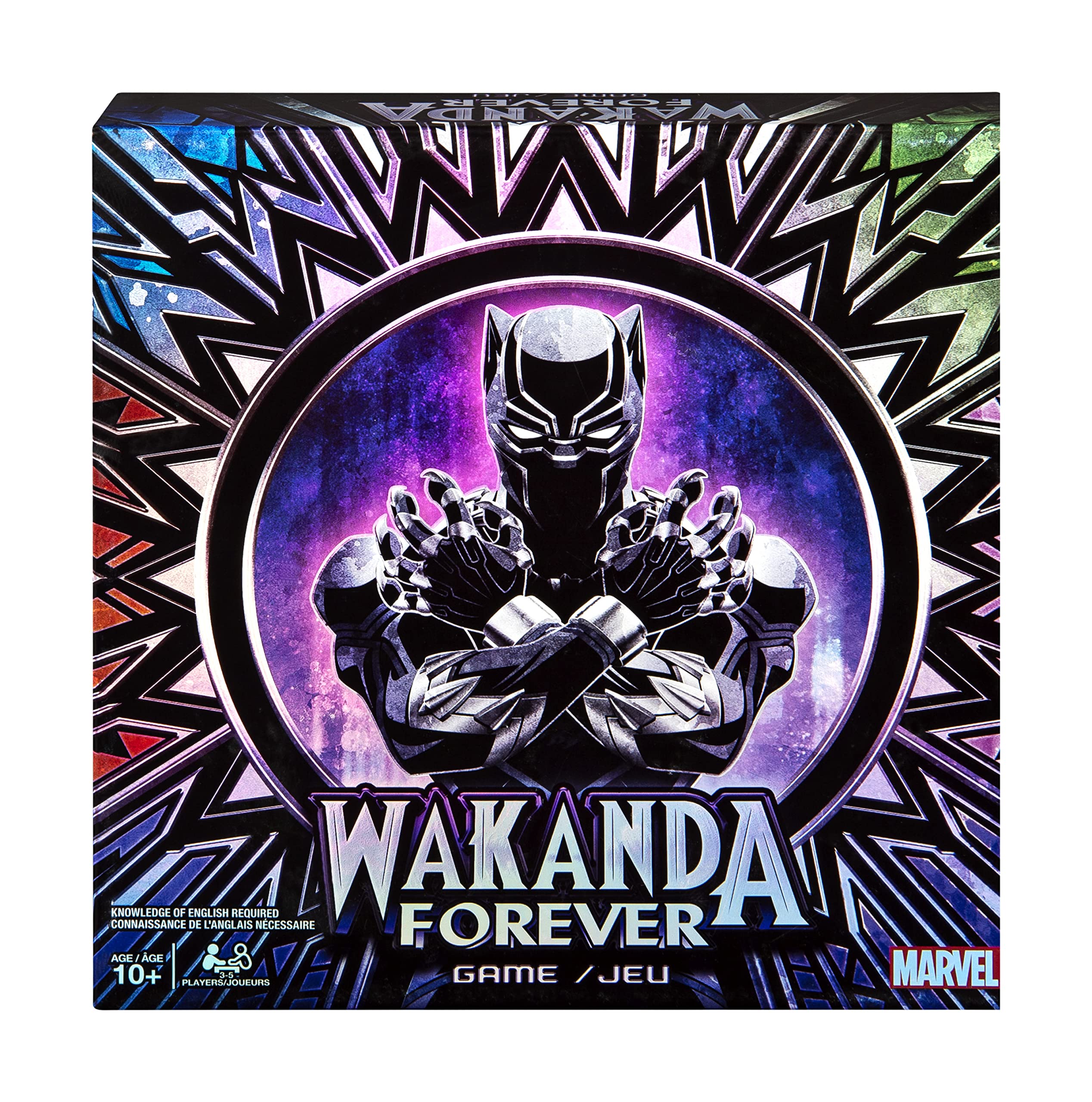 Spin Master Games Marvel Wakanda Forever, Black Panther Dice-Rolling Game for Families, Teens and Adults