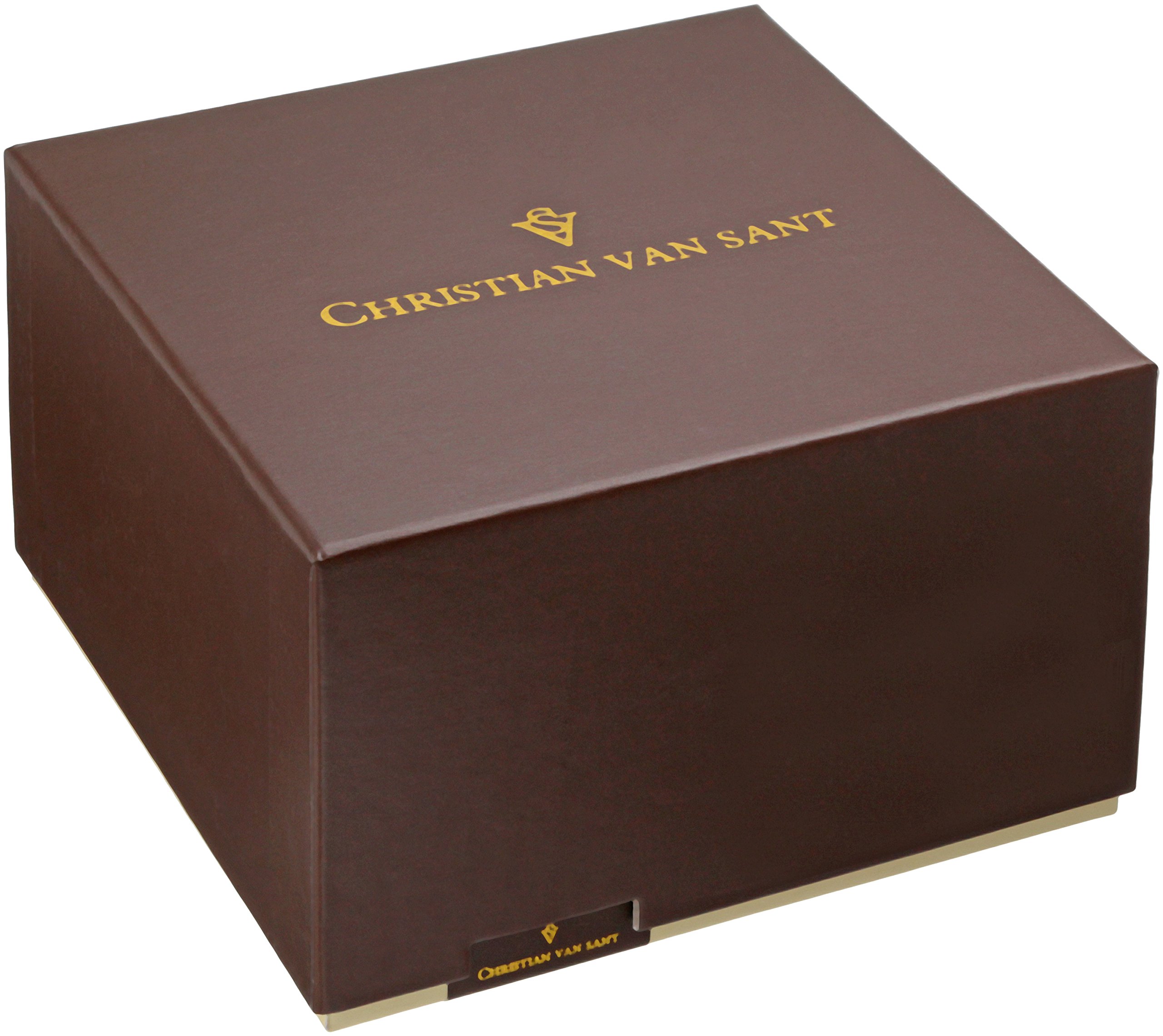 Christian Van Sant Men's CV5202B Montego Vintage Analog Display Quartz Black Watch