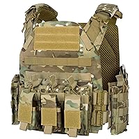 Tactical Vest Weighted Vest Airsoft Vest,3D Breathable Adjustable Quick Release Vest Outdoor Training for Adults