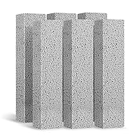 6Pack Pumice Stone for Toilet Cleaning Bowl Stick,Powerfully Cleans Hard Water Rings, Calcium Buildup & Stains, Suitable for Cleaning Toilet, Bathtubs, Kitchen Sink, Grill