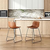 Counter Height Bar Stools, Industrial Barstool Modern Counter Chair Dining Chairs, Counter Height Stools Barstools for Dining Room Kitchen Islands