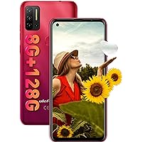 Android 11 Mobile Phone Unlocked, Ulefone NOTE 11P 4G Smartphone, Helio P60 Octa-core 8GB+128GB, Dual SIM+Dedicated 2TB SD Extension, 48MP Quad Camera, 6.55’’ Punch-hole Screen Fingerprint GPS Red
