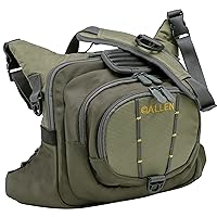 Allen Company Fall River Fly Fishing Chest Pack - Fits up to 6 Tackle/Fly Boxes and Other Accessories - Olive/Gray/Lime