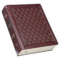 KJV Holy Bible, Large Print Note-taking Bible, Faux Leather Hardcover - King James Version, Burgundy