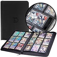 TopDeck 200 TopLoader Binder - 9 Pocket Card Binder Album - TCG Secure Storage Sleeves - Compatible with Yugioh, Magic the Gathering, Pokemon and More - Trading and Sports Card Holder