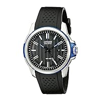 Citizen Eco-Drive Weekender Quartz Mens Watch, Stainless Steel with Polyurethane strap, Black (Model: AW1151-04E)